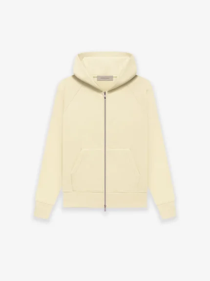 Essentials Fw22 Kids Fullzip Canary Hoodie
