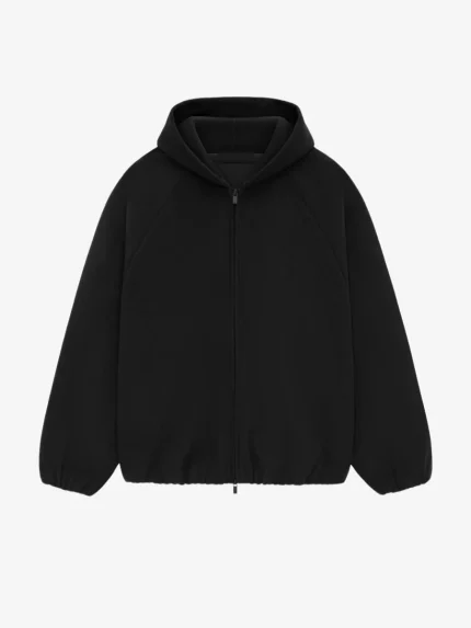 Brushed Bomber – Black Hooded