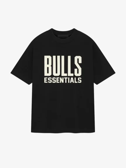 Essentials Bulls Short Tee – Black Sleeve