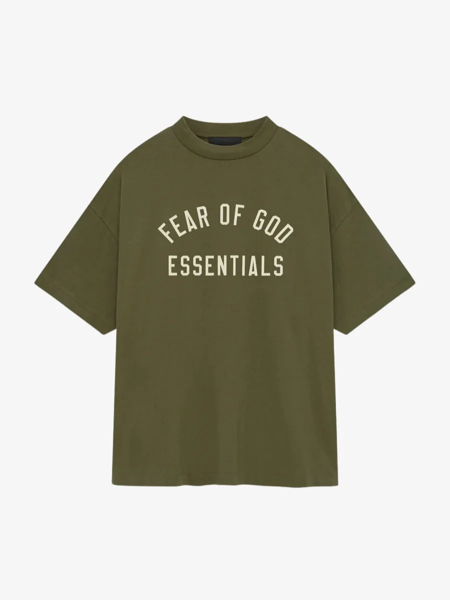 Essentials Fear Of God Jersey Crewneck Tee Essentials Fear Of God Jersey Crewneck Tee