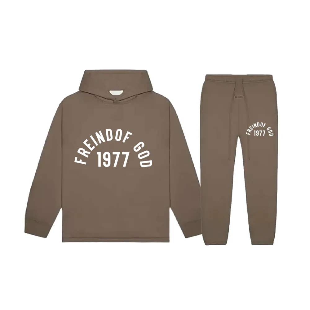 Essentials Friend Of God 1977 Brown Tracksuit Essentials Friend Of God 1977 Brown Tracksuit