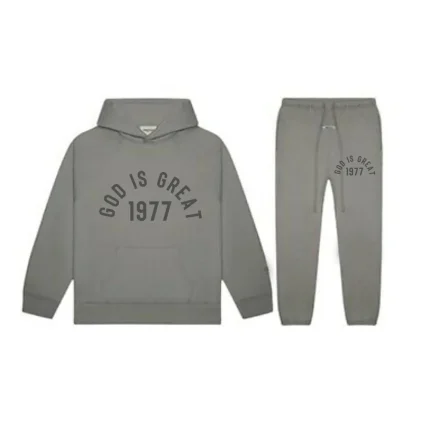 Essentials Gray God Is Great 1977 Tracksuit