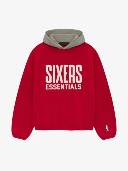 Essentials Sixers Pullover – Red Hoodie