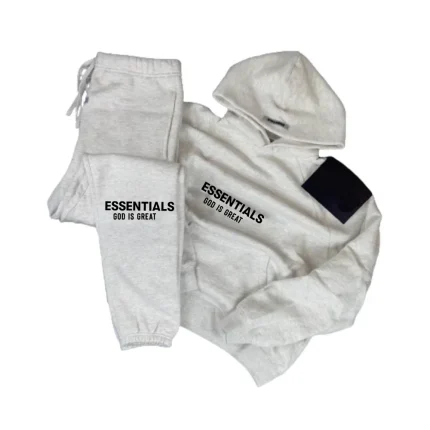 Essentials Tracksuit Gray God Is Great