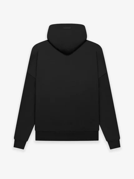 Fleece Zip Up Black Hoodie