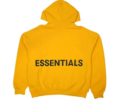 Fear of God Essentials Graphic Pullover Yellow Hoodie
