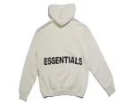Fear of God Essentials Graphic Pullover Cream Hoodie
