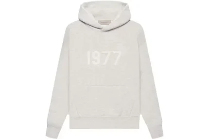 Fear Of God Essentials Kids Light Oatmeal Hoodie