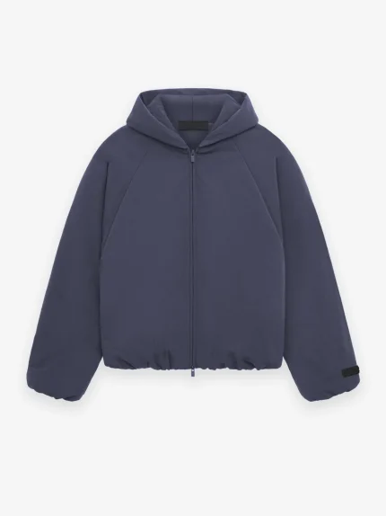 Essentials Military Nylon Bomber Hooded