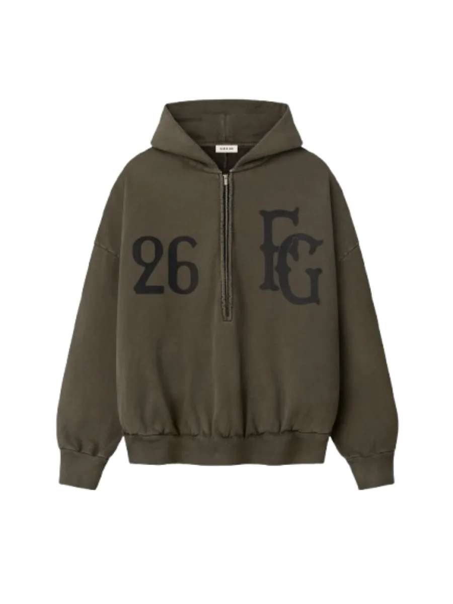 Essentials Baseball Club Hoodie Brown Essentials Baseball Club Hoodie Brown