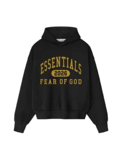 Essentials Classic Fleece Hoodie Black